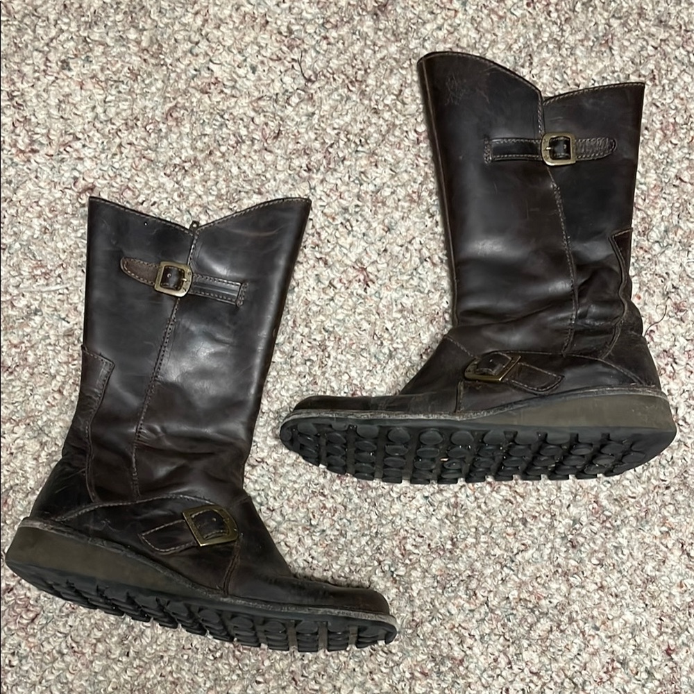 Fly London leather Buckle Boots